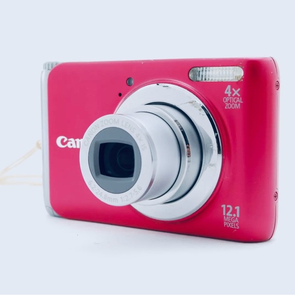 Canon PowerShot A3100 IS 12.1MP Digital Camera Red in Great Working Conditions - Picture 5 of 11